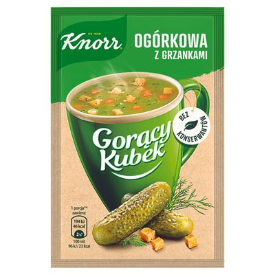 Knorr Gorący Kubek Ogórkowa z grzankami 13g