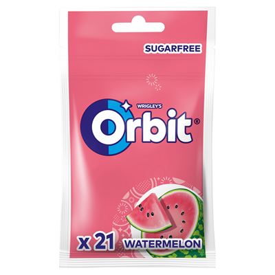 Orbit Gumy do żucia arbuzowe 21 drażetek 29 g