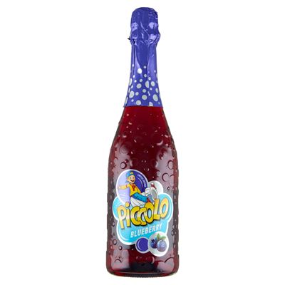 PICCOLO Napój bezalkoholowy gazowany o smaku jagodowym 750ml butelka szklana