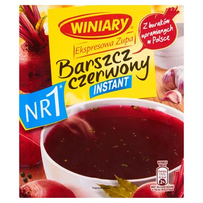 WINIARY Ekspresowy Barszcz czerwony 30 x 60 g