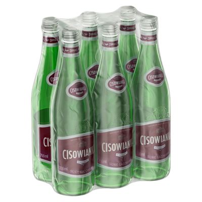 CISOWIANKA Woda mineralna silnie gazowana 12x700ml butelka szklana