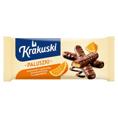Krakuski Paluszki z galaretką pomarańczową 144g