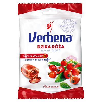 VERBENA Dzika Róża ziołowe cukierki 60g