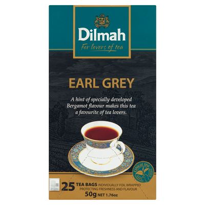 DILMAH Earl Grey Tea Herbata 25 kopert 50g