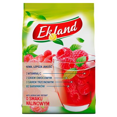 EKLAND Napój herbaciany instant o smaku malinowym 300g