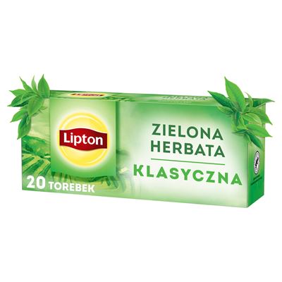 Lipton Herbata zielona klasyczna 20 torebek 26g