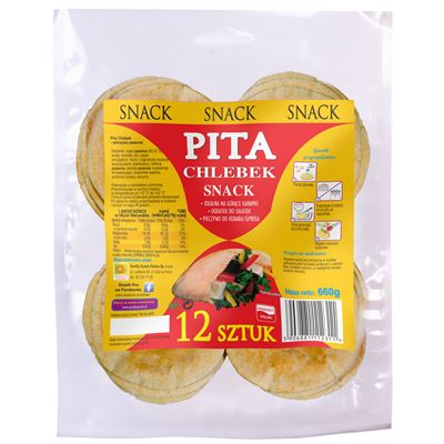 QUALITY GOODS Pita Chlebek snack 12 sztuk 1,08 kg