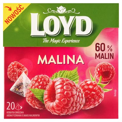 LOYD Herbata owocowa malina 20 piramidek 54g