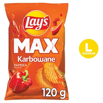 Lay's Chipsy karbowane Papryka 120g