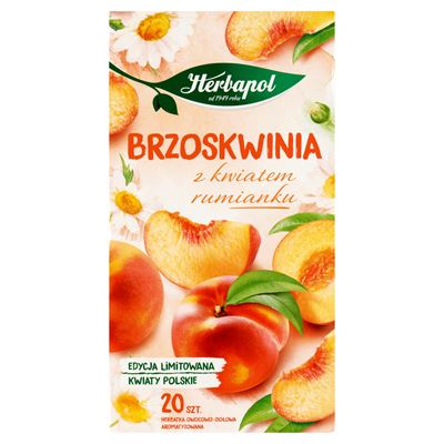 Herbapol Herbata Brzoskwinia z kwiatem rumianku 20 torebek 46g