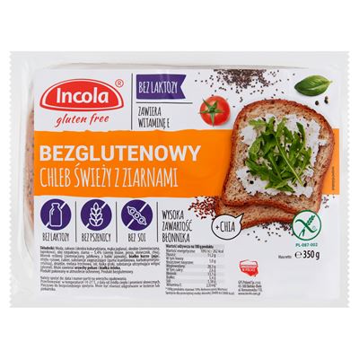 Incola GFS Chleb bezglutenowy z ziarnami 350 g