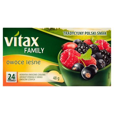 VITAX Family Herbata owocowo-ziołowa owoce leśne 24 torebki 48g