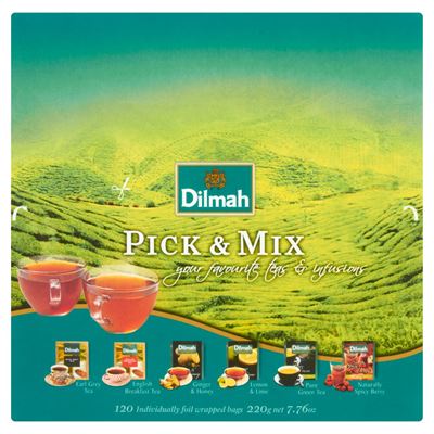 DILMAH Pick&Mix Zestaw Herbat 120 kopert 220g