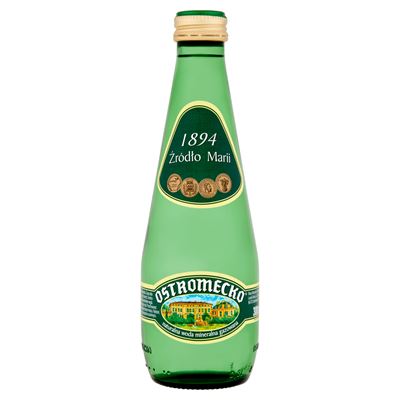 OSTROMECKO Woda mineralna gazowana 12x300ml butelka szklana