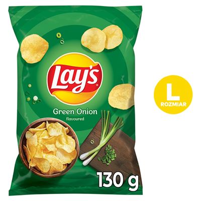 Lay's Chipsy Zielona cebulka 130g