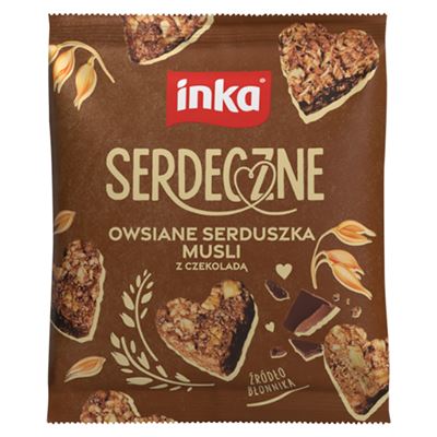 inka Ciastka serduszka czekoladowe 50 g