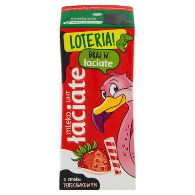 łaciate Napój mleczny o smaku truskawkowym UHT 12 x 200 ml