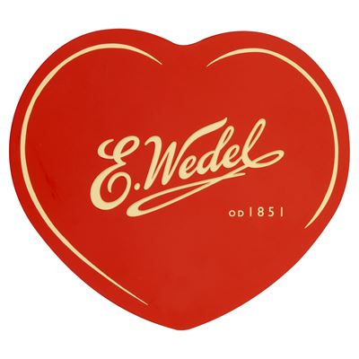 E. Wedel Zestaw pralinek w puszce w kształcie serca 263 g