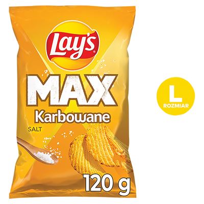 Lay's Chipsy karbowane Solone 120 g