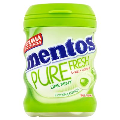 mentos Pure Fresh lime mint guma do żucia bez cukru 60g