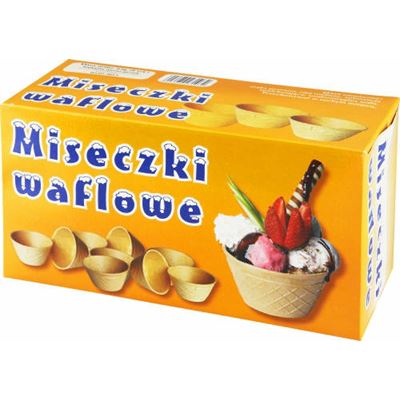 SŁAWOJ Miseczki waflowe do lodów i deserów 70 g (8 sztuk)