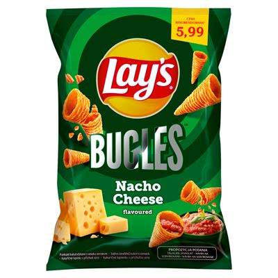 Lay's Bugles Chipsy o smaku nacho cheese 75 g