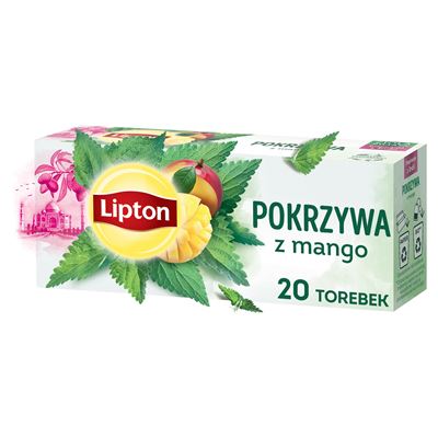 Lipton Pokrzywa z mango Herbata ziołowa 20 torebek 26g