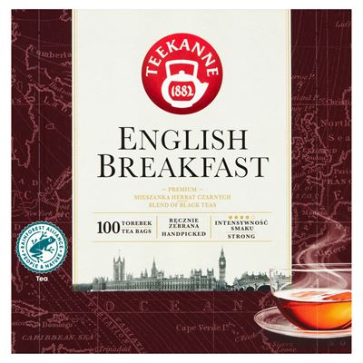 TEEKANNE Premium English Breakfast blend of black teas 100 torebek 175g