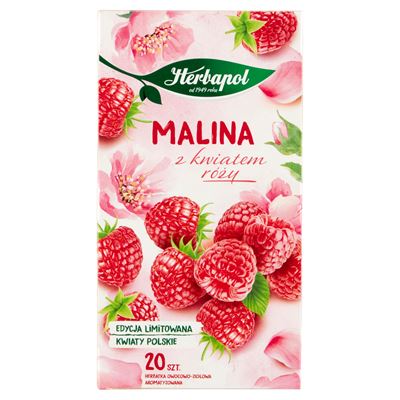 Herbapol Herbata Malina z kwiatem róży 20 torebek 46g