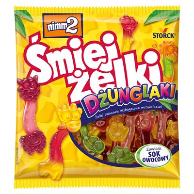 nimm2 Śmiejżelki Dżunglaki żelki owocowe 90g