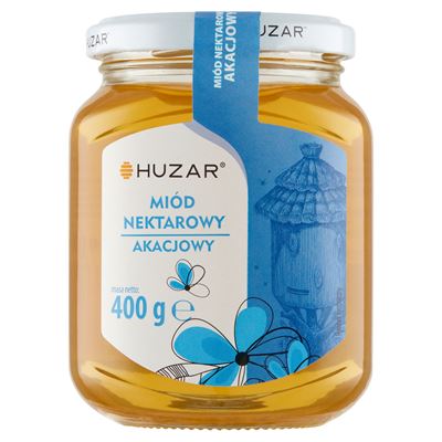 HUZAR Miód pszczeli nektarowy akacjowy 400g