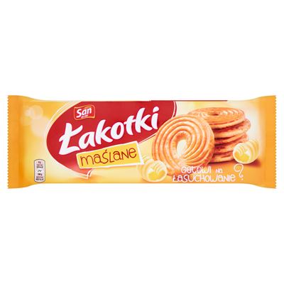 San Łakotki Herbatniki maślane 168g