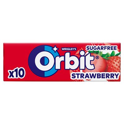 Orbit Strawberry gumy do żucia bez cukru 14 g