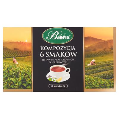 BIFIX Kompozycja 6 Herbat czarnych ekspresowych 60 kopert 120g