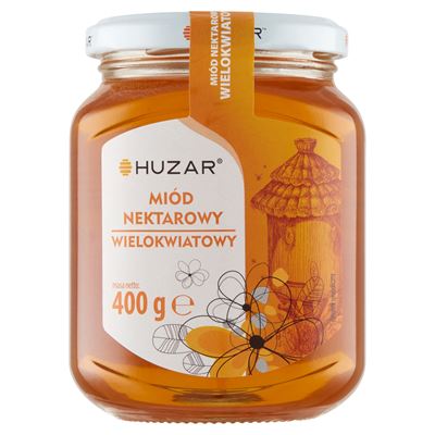 HUZAR Miód pszczeli nektarowy wielokwiatowy 400g