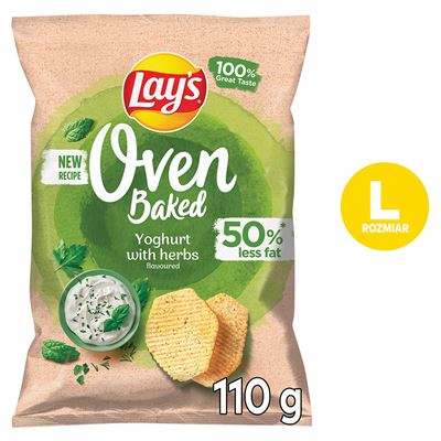 Lay's Chipsy Oven Baked Jogurt z ziołami 110g