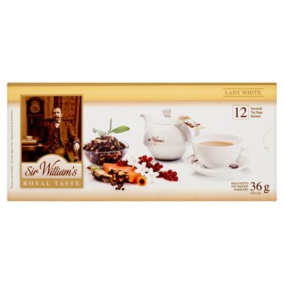 Sir William's ROYAL TASTE Lady White 12 torebek 36 g