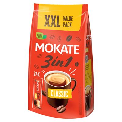 MOKATE 3 w 1 Caffetteria Classic XXL Kawa rozpuszczalna w saszetkach 18g