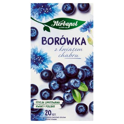 Herbapol Herbata Borówka z kwiatem chabru 20 torebek 46g