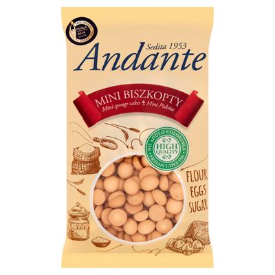 ANDANTE Crispy hazelnut Mini biszkopty 120g