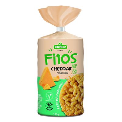 KUPIEC Fitos Wafle kukurydziane o smaku cheddar 120 g