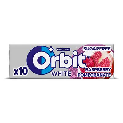 Orbit White Raspberry Pomegranate gumy do zucia 30 x 14 g