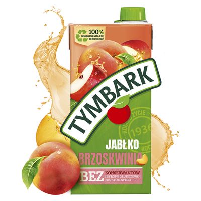 TYMBARK Napój jabłko brzoskwinia 6 x 1 l