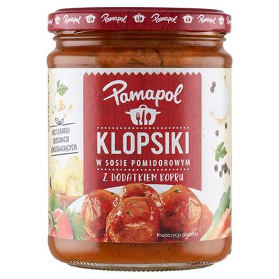 Pamapol Klopsiki w sosie pomidorowym 500 g