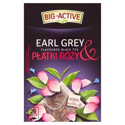 BIG-ACTIVE Earl Grey&Płatki Róży 20 kopert 40g