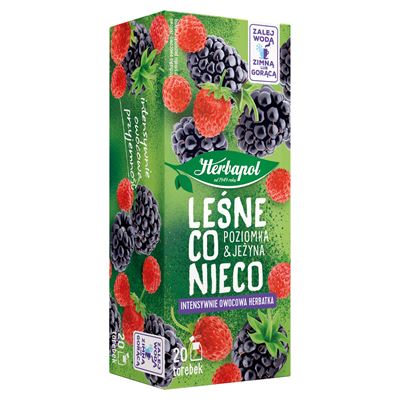 Herbapol Herbatka owocowo-ziołowa o smaku poziomki z jeżyną 20 torebek 40g