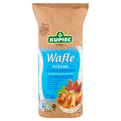 KUPIEC Wafle ryżowe z solą morską 120 g (12 sztuk)