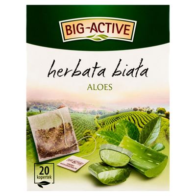 BIG-ACTIVE Herbata biała aloes 30 g (20 x 1,5 g)