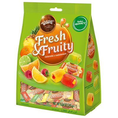 Wawel Fresh&Fruity galaretki z nadzieniem 245g