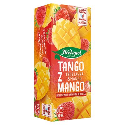 Herbapol Herbatka owocowo-ziołowa o smaku truskawki z mango 20 torebek 40g